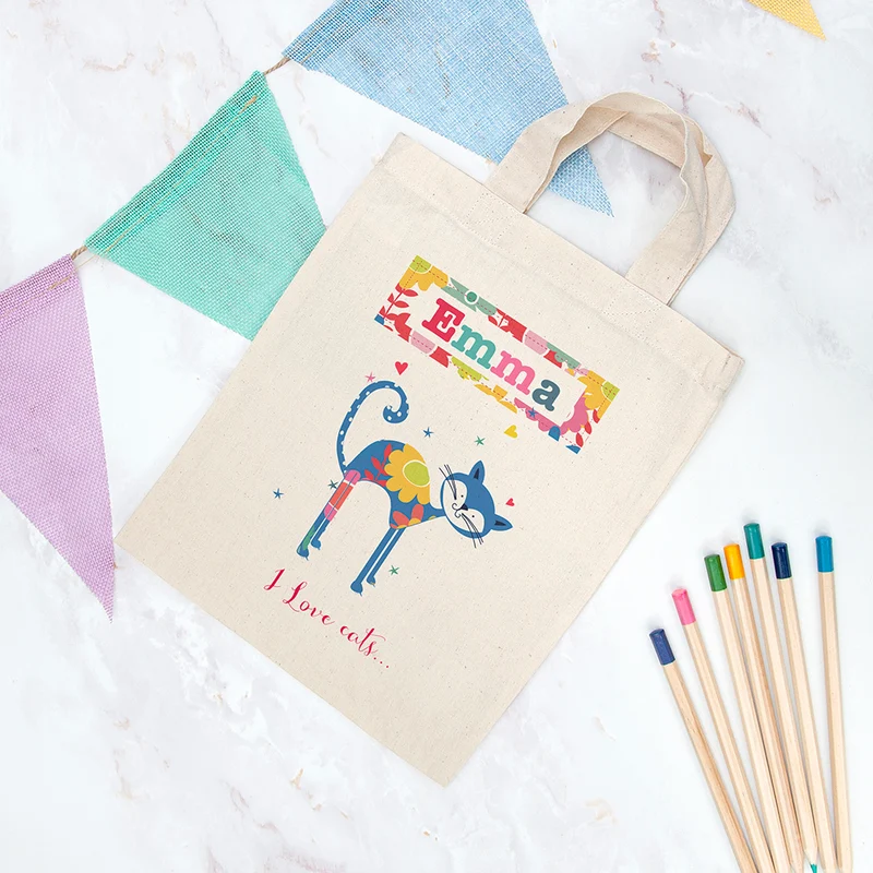 Personalised Personalised Pets Fabric Party Bag