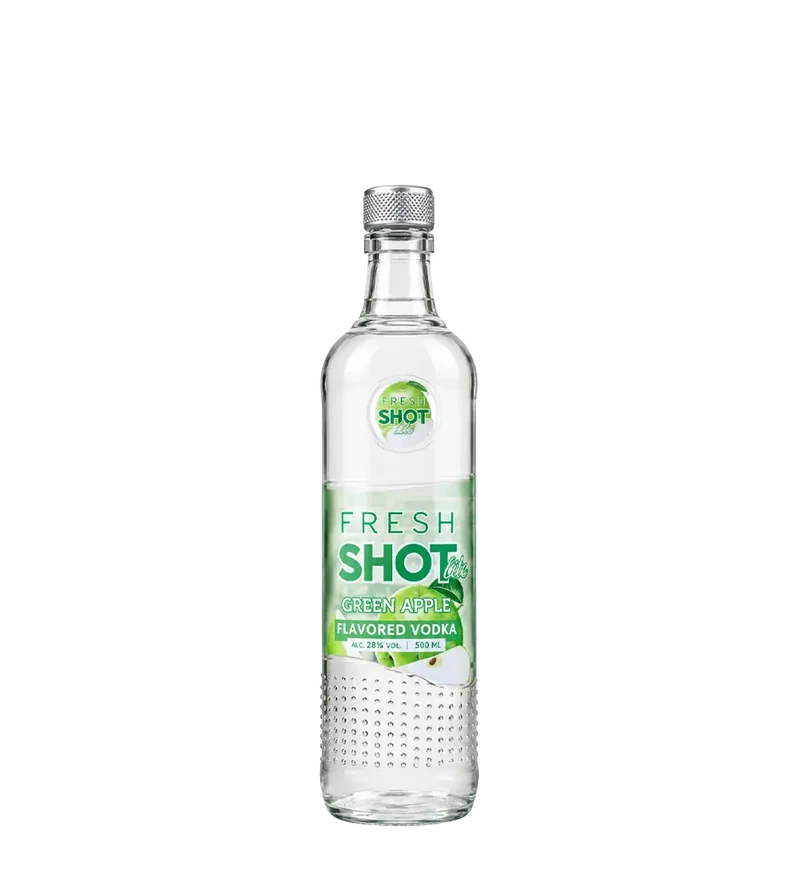 Fresh Shot Green Apple Flavored Vodka 500ml