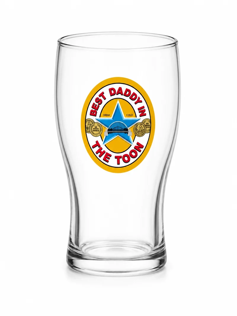 Best Daddy in the Toon Pint Glass
