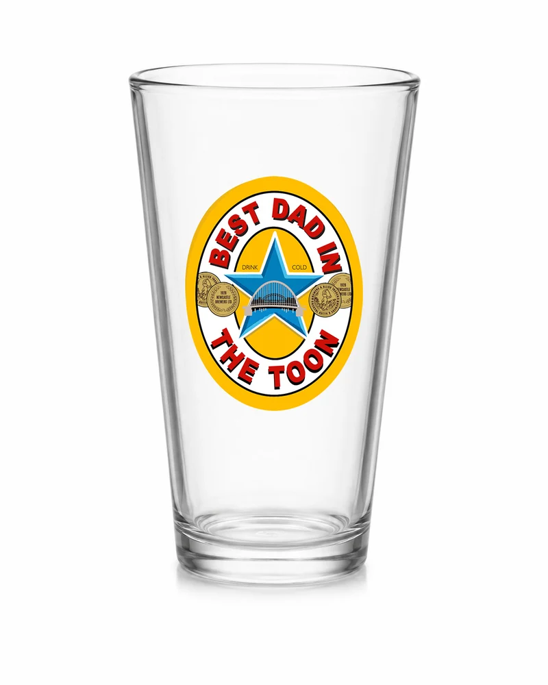 Best Dad in the Toon Conical Pint Glass