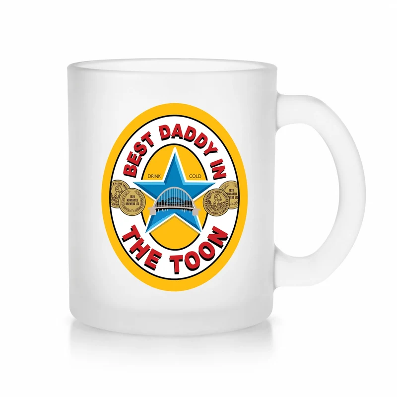 Best Daddy in the Toon Frosted Glass Mug