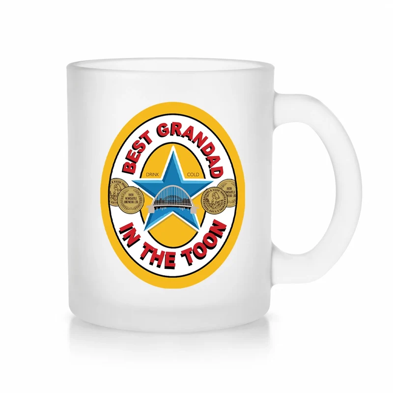 Best Grandad in the Toon Frosted Glass Mug