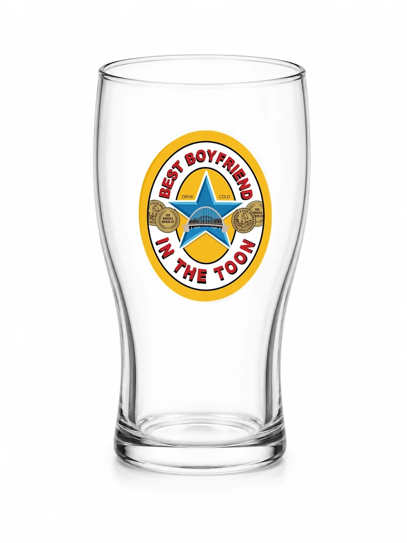Best Boyfriend in the Toon Pint Glass