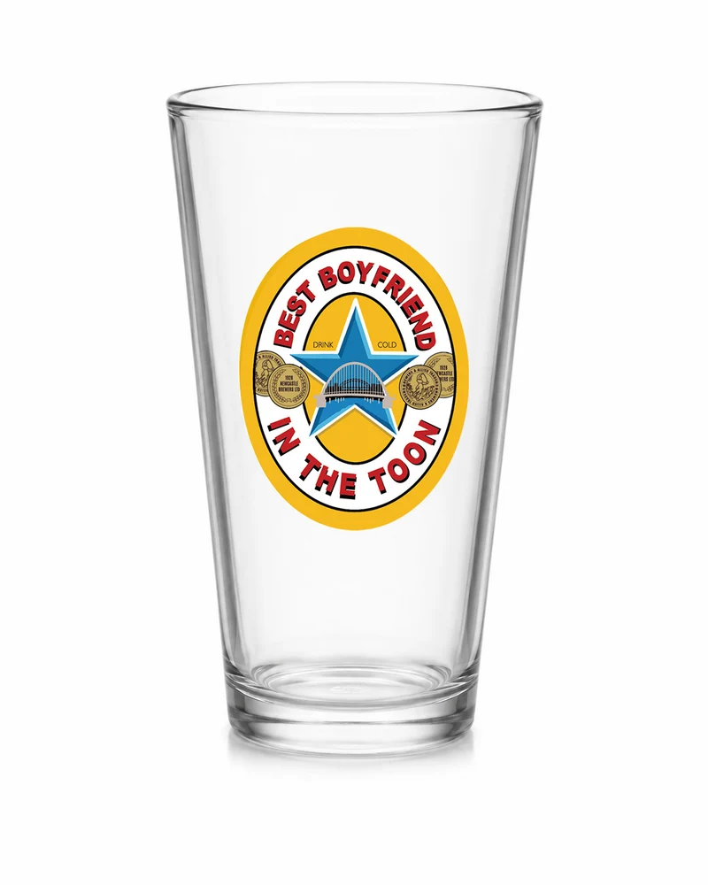 Best Boyfriend in the Toon Conical Pint Glass