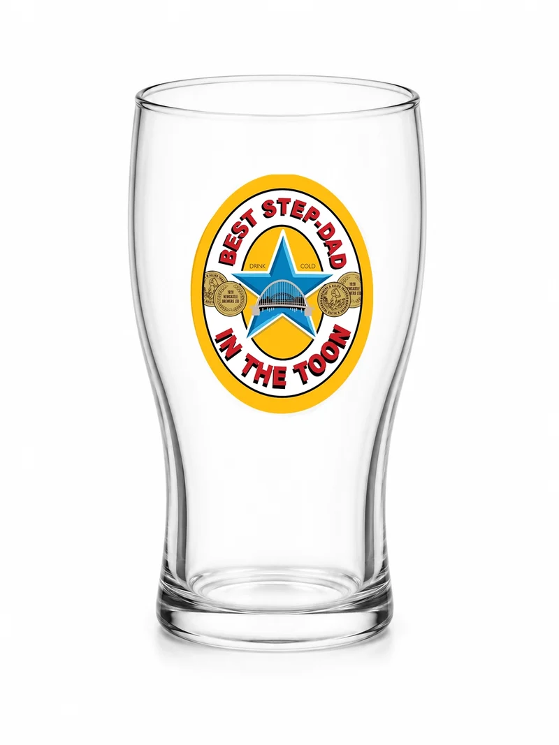 Best Stepdad in the Toon Pint Glass