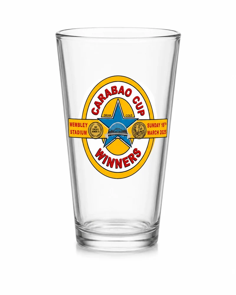 2025 Carabao Cup Winners Conical Pint Glass