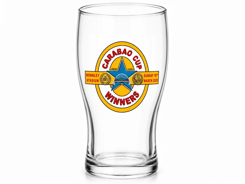 2025 Carabao Cup Winners Pint Glass