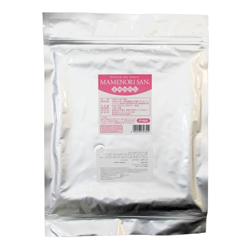 J Oil Mills Soy Sheet Mamenori, Pink, Japan - 20 Sheets