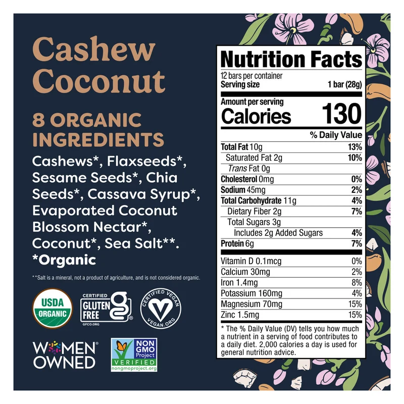Tosi Cashew Coconut, USA - 12 X 28G