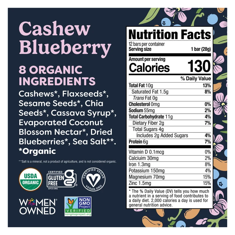 Tosi Cashew Blueberry, USA - 12 X 28G