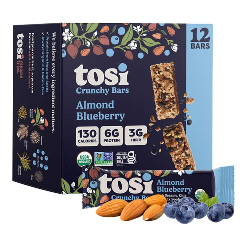 Tosi Almond Blueberry, USA - 12 X 28G