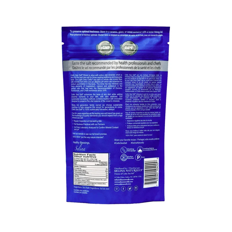 Celtic Sea Salt Light Grey, France - 227G