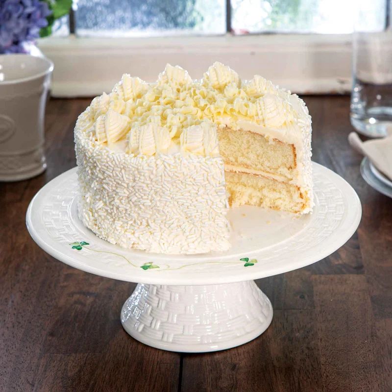 Belleek Shamrock Cake Stand