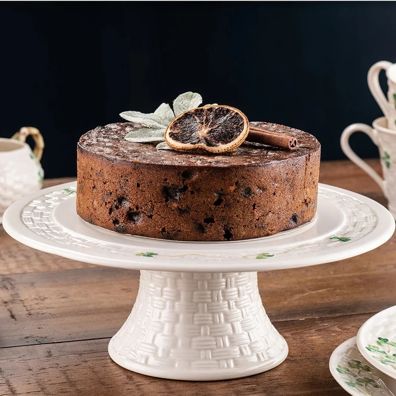 Belleek Shamrock Cake Stand