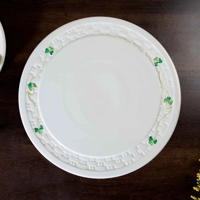 Belleek Shamrock Cake Stand