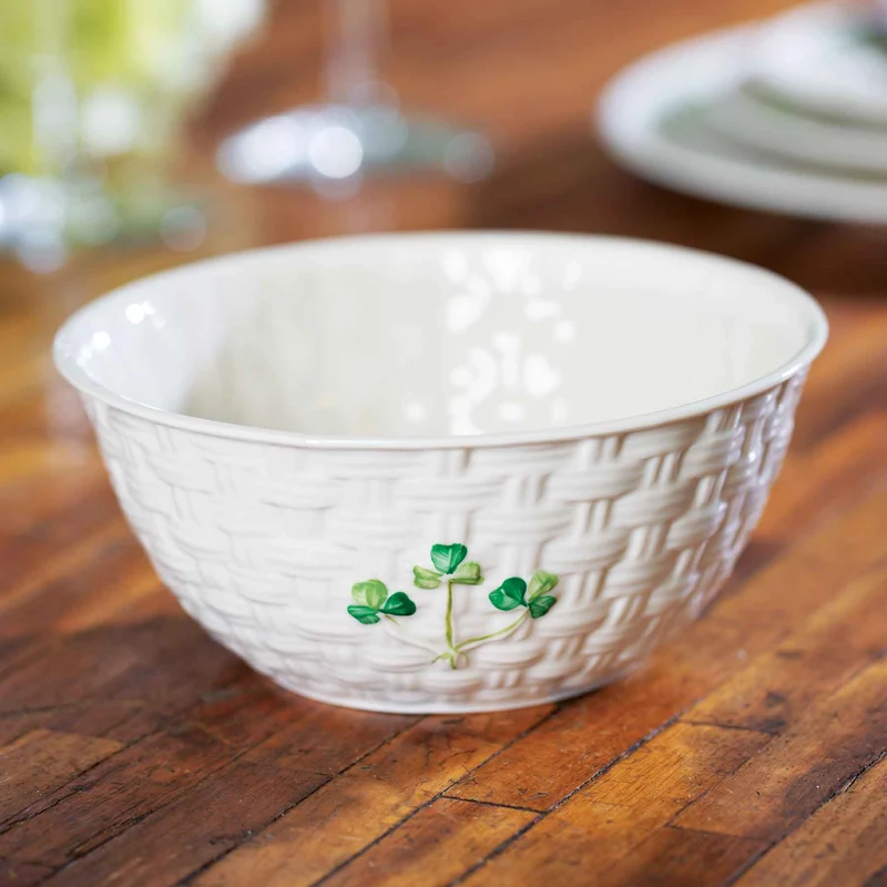 Belleek Shamrock Bowl