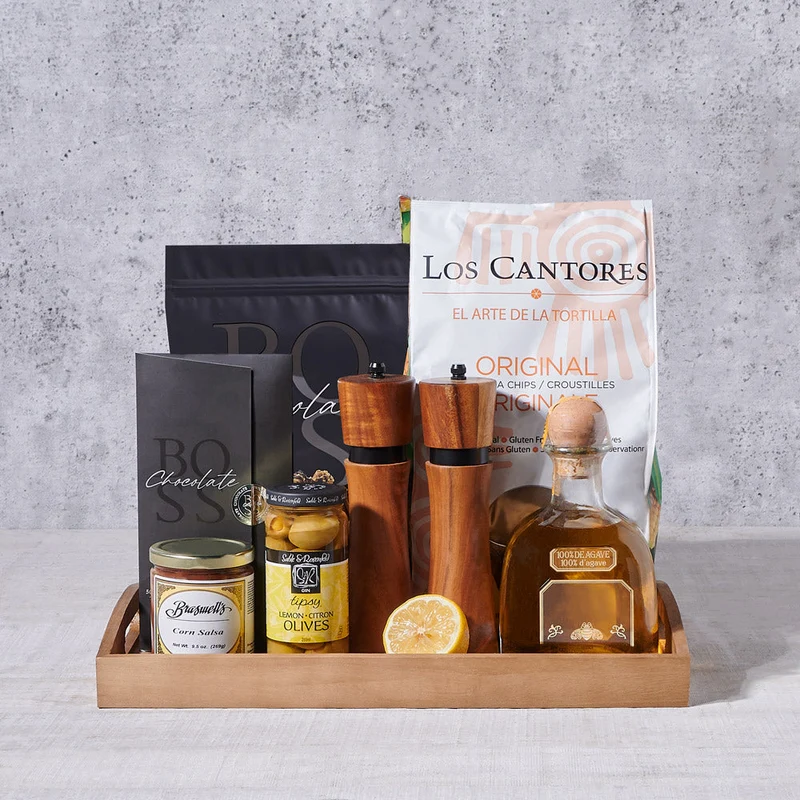 Tequila & Tortilla Chips Gift Basket