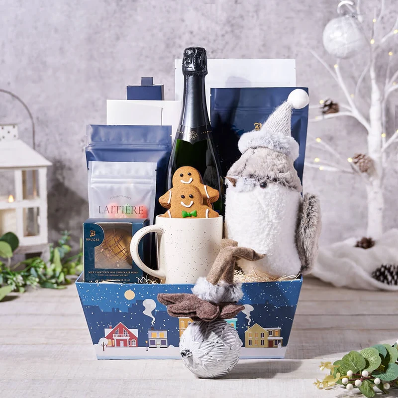 "Not Even a Mouse" Champagne Gift Basket