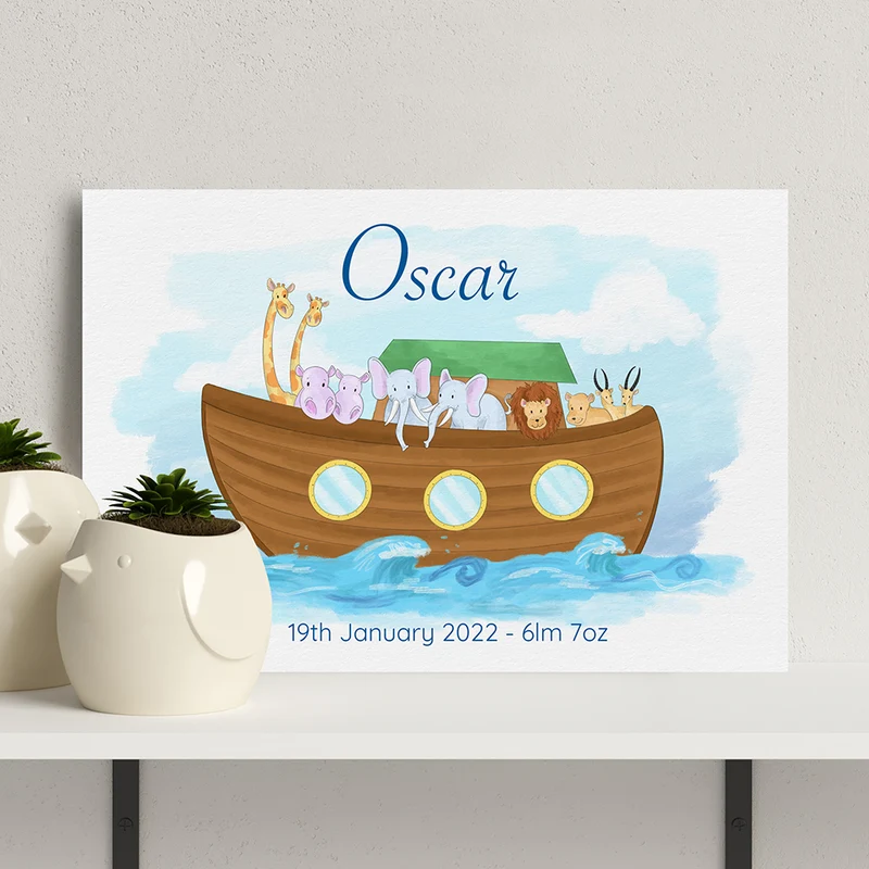 Personalised Personalised Noah's Ark Framed Print