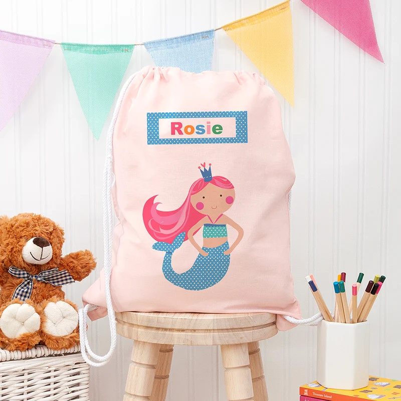 Personalised Personalised Mermaid Nursery Bag