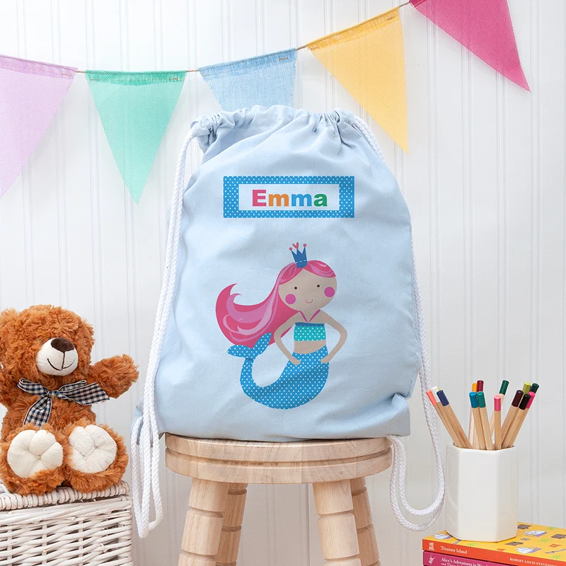Personalised Personalised Mermaid Nursery Bag