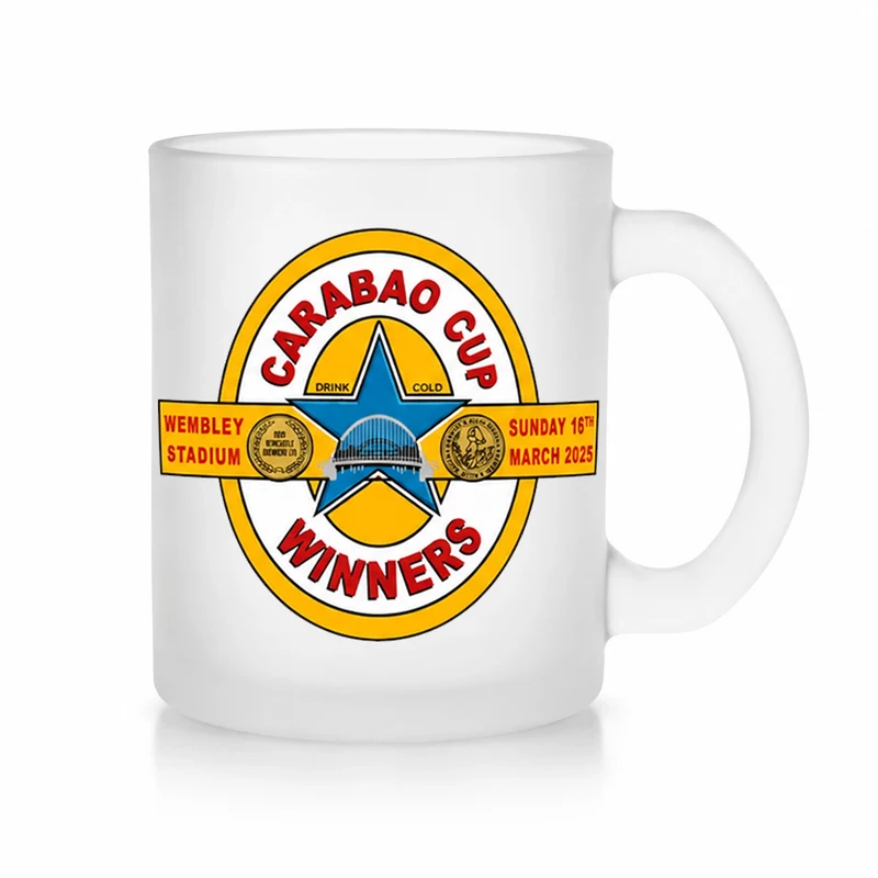 2025 Carabao Cup Winners Frosted Glass Mug