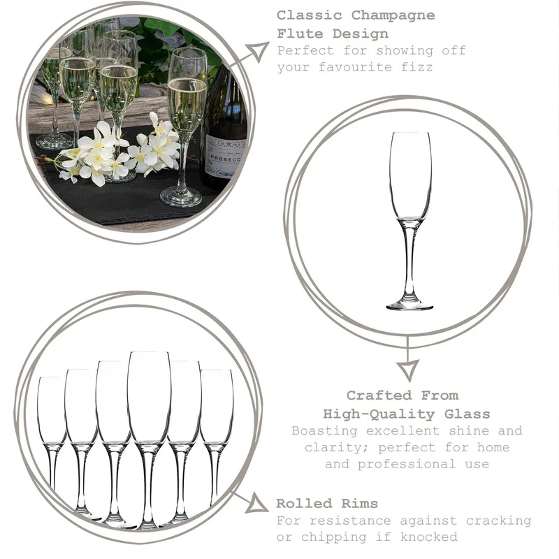 Military Engraved Champagne Flute – LAV Venue 220ml