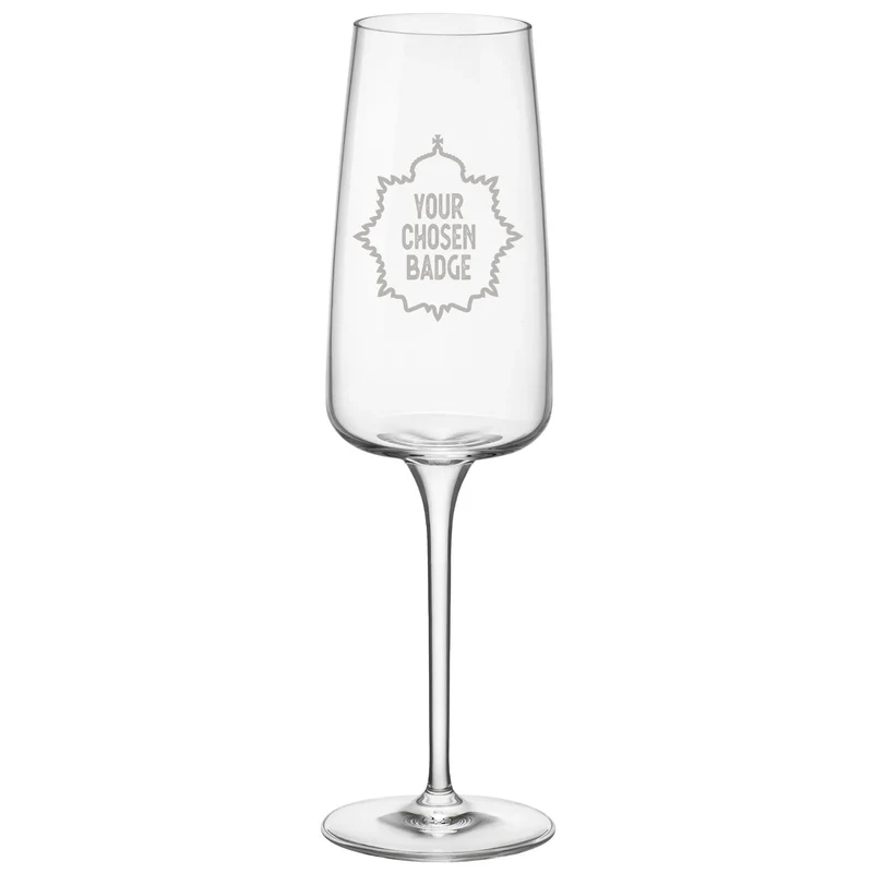 Military Engraved Champagne Flute – Bormioli Rocco Nexo 240ml