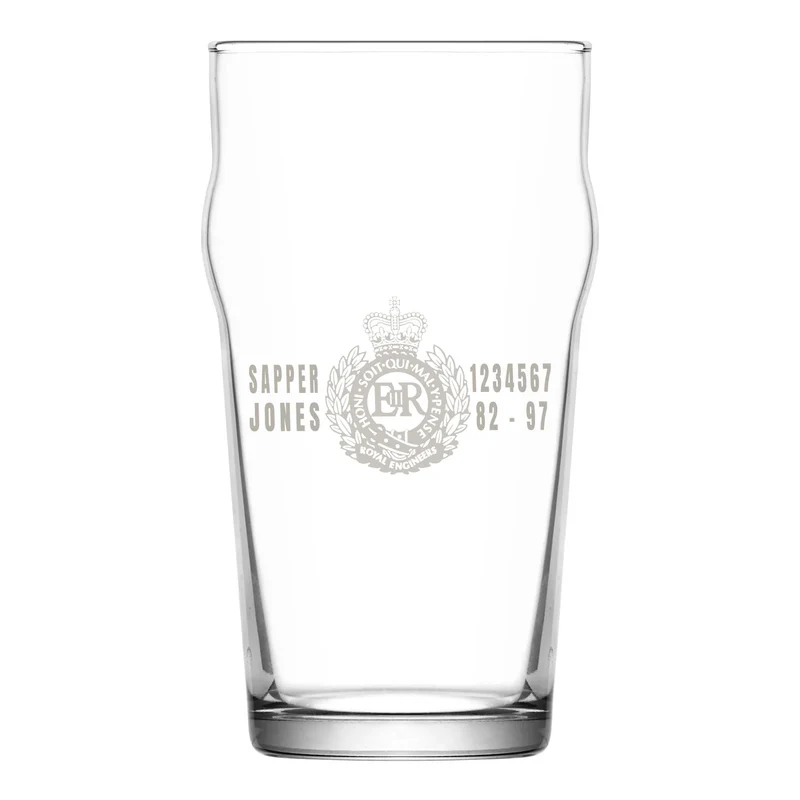 Military Engraved Pint Glass – LAV Noniq 570ml