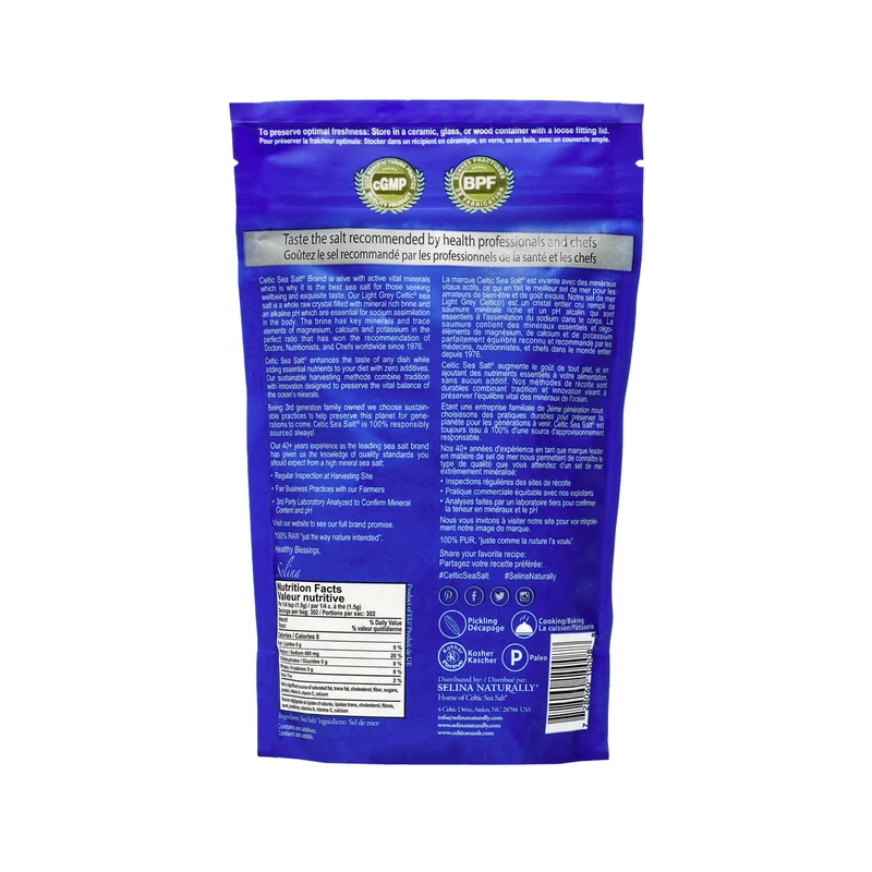 Celtic Sea Salt Light Grey, France - 454G