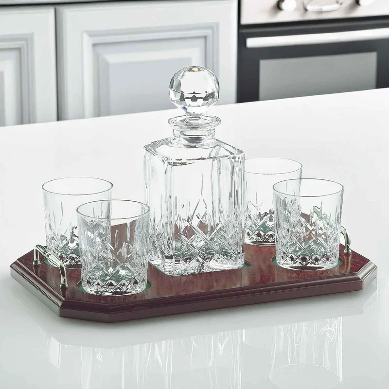 Galway Crystal Irish Decanter and Glasses Set