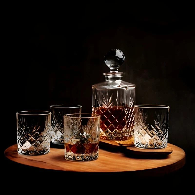 Galway Crystal Irish Decanter and Glasses Set