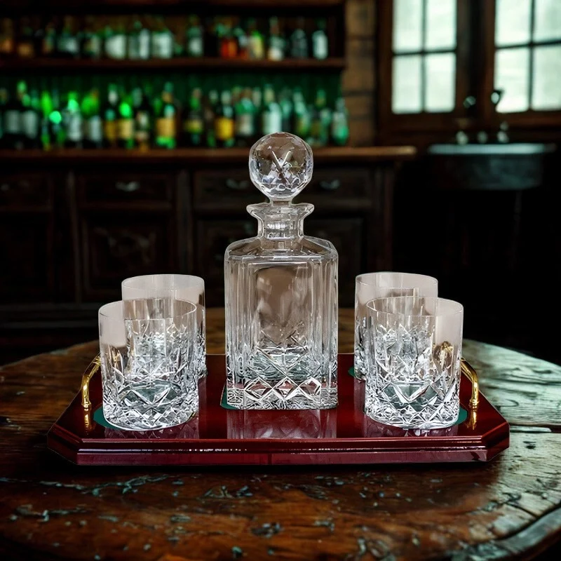 Galway Crystal Irish Decanter and Glasses Set