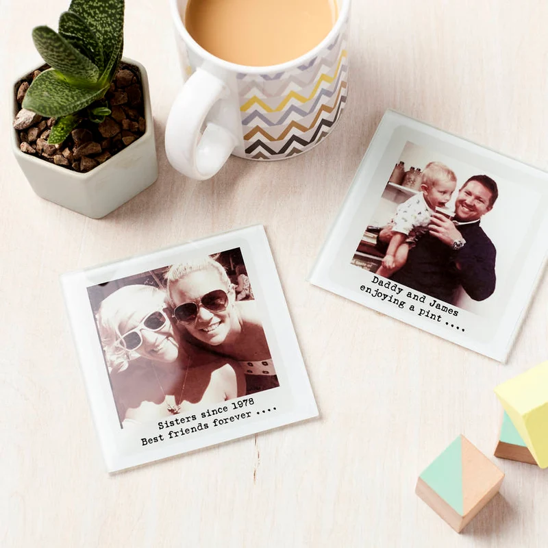 Personalised Personalised Glass Photo Coaster
