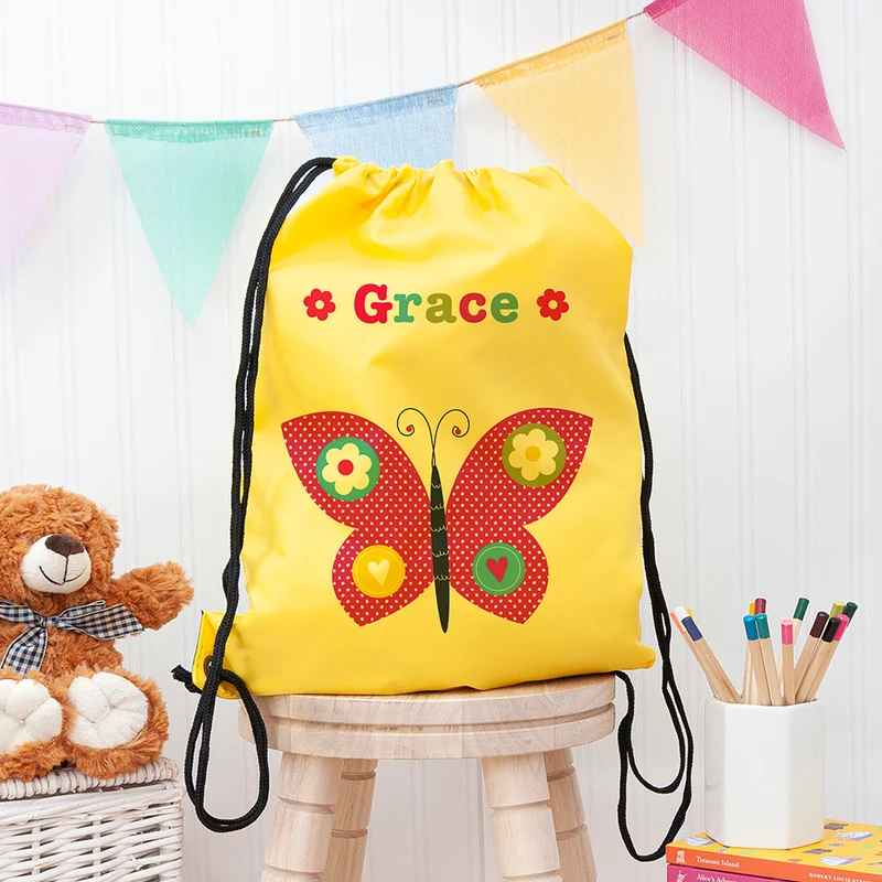 Personalised Personalised Girl's Yellow Waterproof Swim Bag