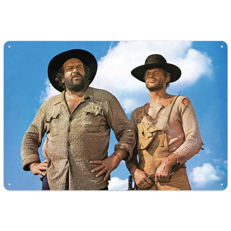 Bud Spencer & Terence Hill Blechschild Blauer Himmel 20 x