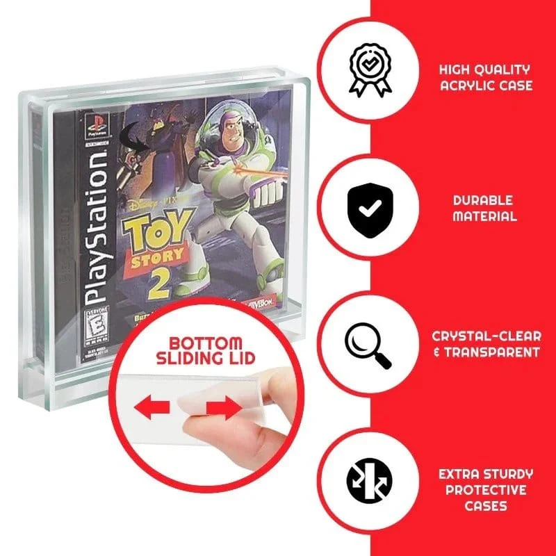 Acrylgehäuse 2er-Pack für PlayStation 1