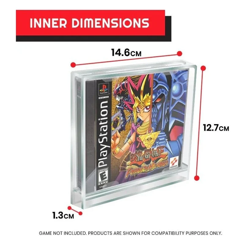 Acrylgehäuse 2er-Pack für PlayStation 1