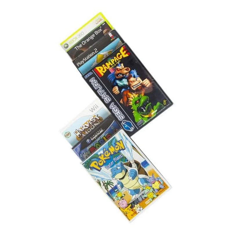 PET Gehäuse 25er-Pack für Gamecube/XBOX360/WII/PS2/DVD