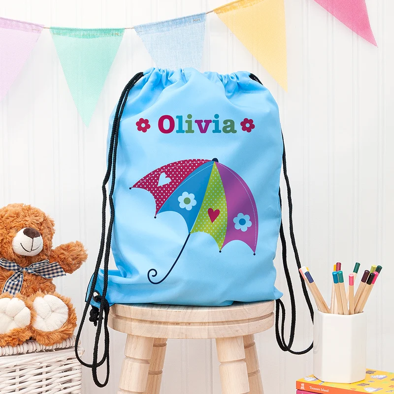 Personalised Personalised Girl's Sky Blue Waterproof Swim Bag