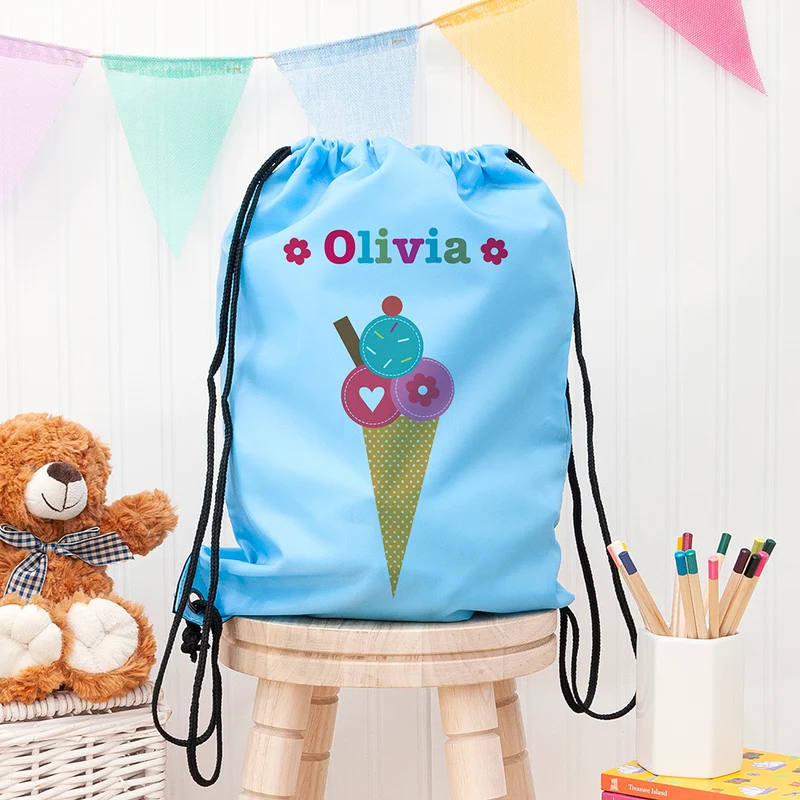 Personalised Personalised Girl's Sky Blue Waterproof Swim Bag