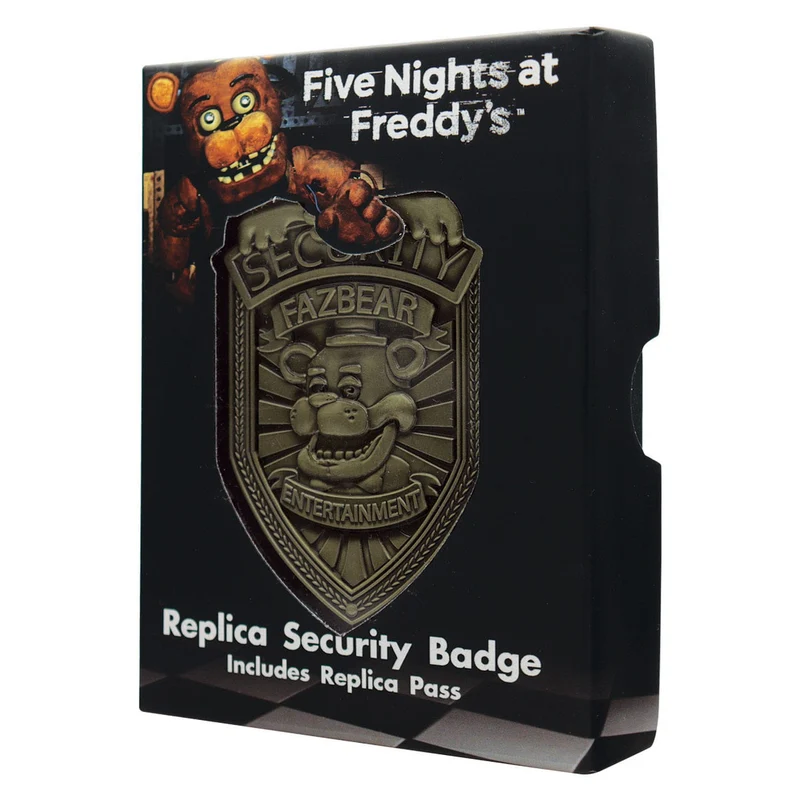 Five Nights at Freddys Replik Security Badge Antique Brass