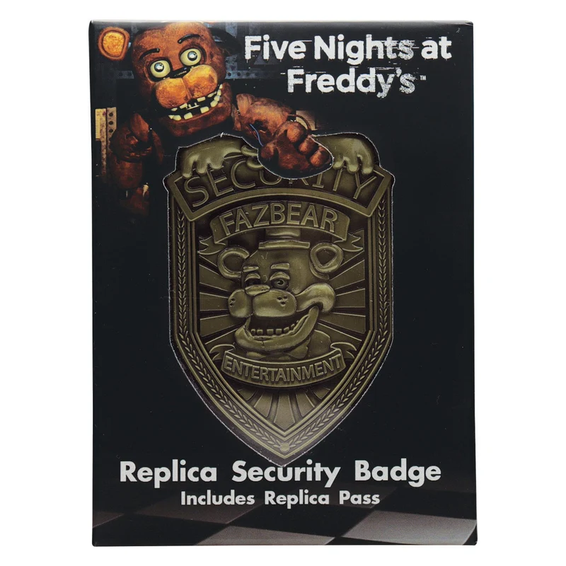 Five Nights at Freddys Replik Security Badge Antique Brass