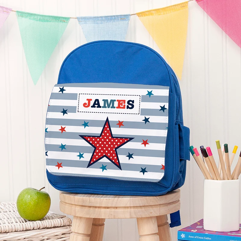 Personalised Personalised Kid's Blue Mini Rucksack