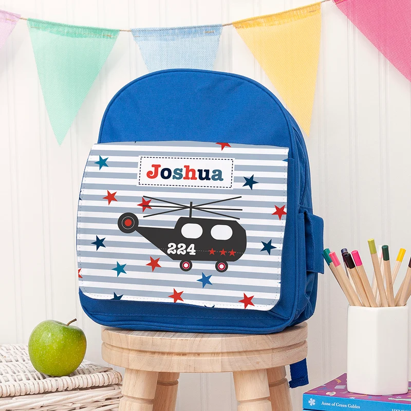 Personalised Personalised Kid's Blue Mini Rucksack