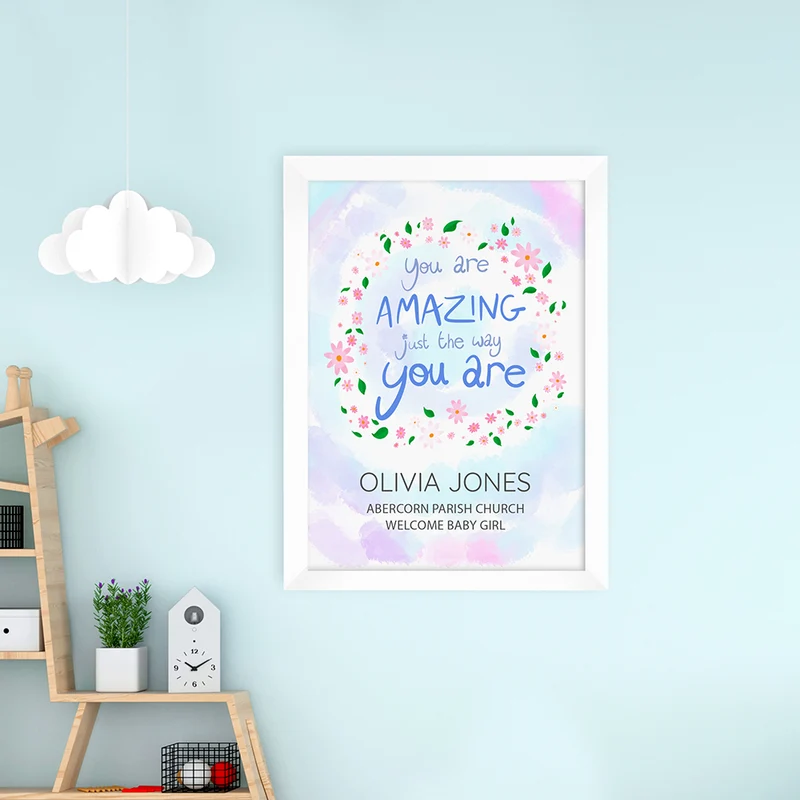 Personalised Personalised Just The Way You Are Framed Print