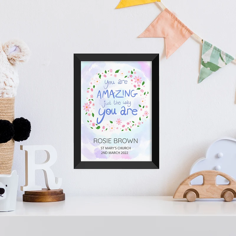 Personalised Personalised Just The Way You Are Framed Print