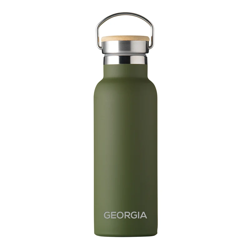 Personalised Personalised Insulated Bottle 17oz Bamboo Lid - Small Personalisation