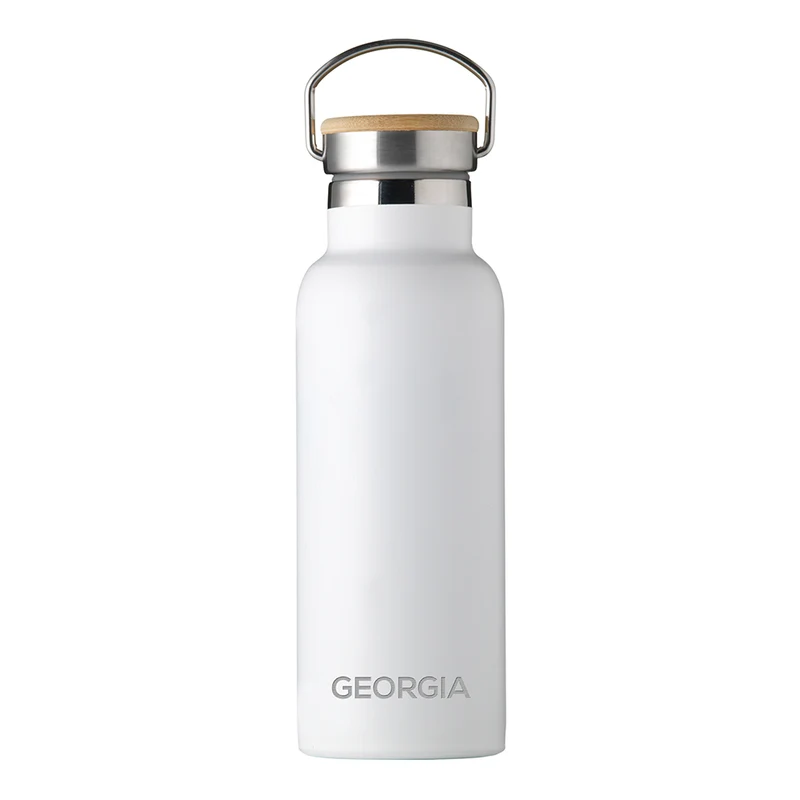 Personalised Personalised Insulated Bottle 17oz Bamboo Lid - Small Personalisation