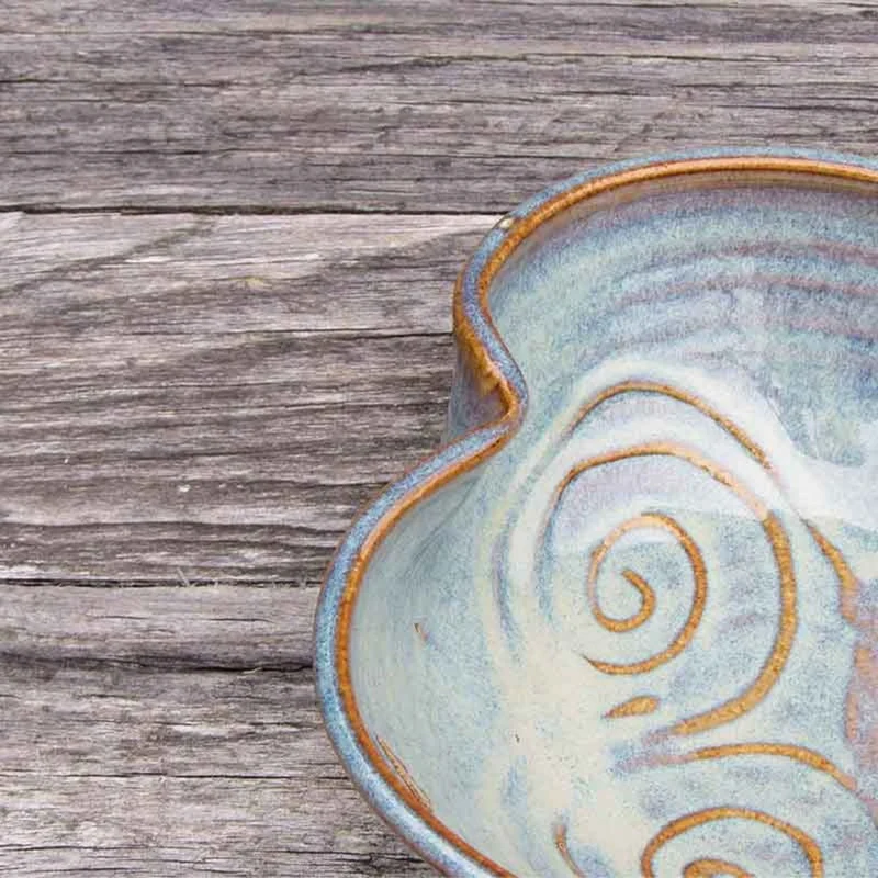 Handcrafted Irish Triskele Heart Shaped Bowl